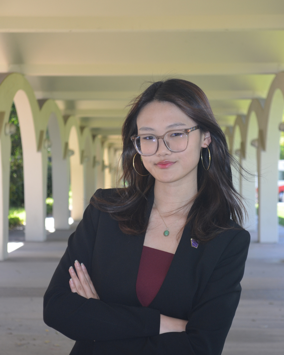 Headshot of Chloe Wang, candidate for ASUCR Executive Vice President.