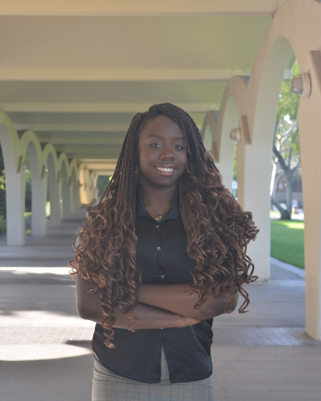 Headshot of Tobi Latinwo, candidate for ASUCR Vice President of Diversity, Equity and Inclusion
